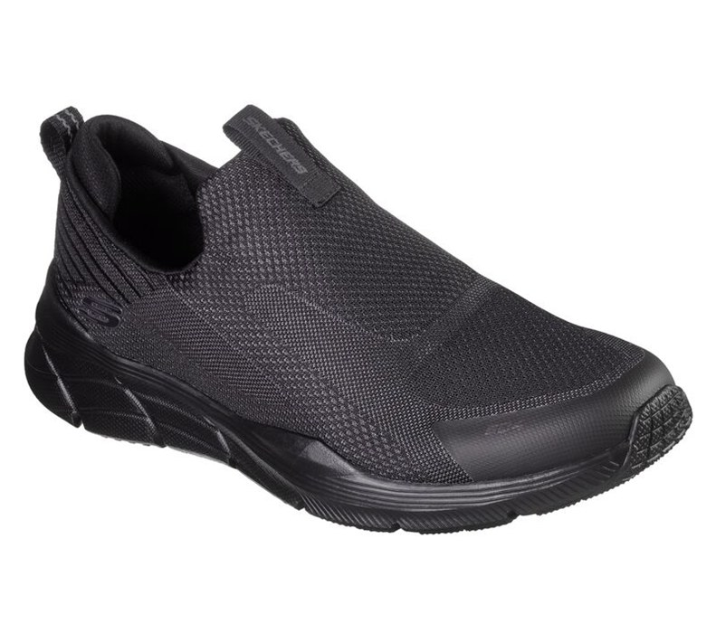 Skechers Relaxed Fit: Equalizer 4.0 - Baylock - Mens Slip On Shoes Black [AU-FI9203]